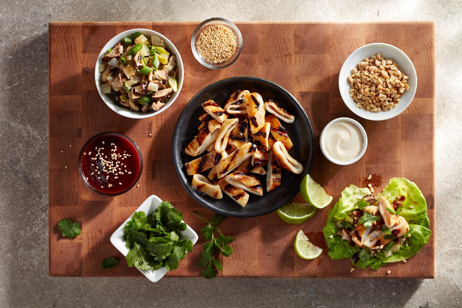 Recipe: Korean BBQ Calamari Lettuce Wraps