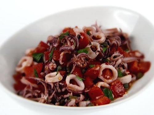 Giada de Laurentiis’ Calamari, Tomato and Caper Salad