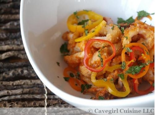 Honey-Sriracha Calamari with Pickled Peppers Recipe | The Town Dock Calamari