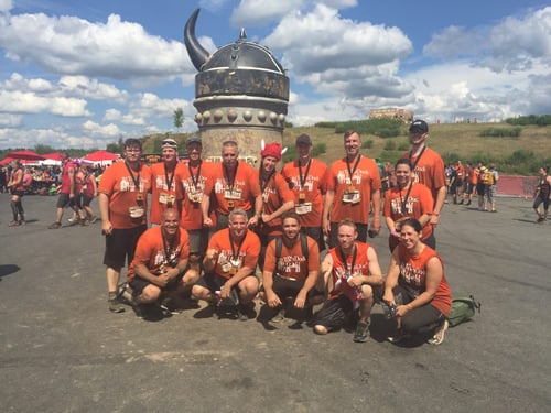 the town dock warrior dash group picture