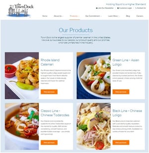 Our Products | Calamari Supplier | The Town Dock