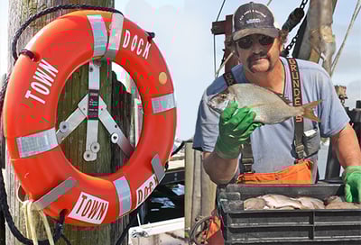 Fisherman on the Dock | Rhode Island | Fresh Calamari | The Town Dock