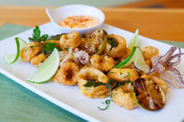 Recipe:&nbsp;Party Squid and Harissa Mayo