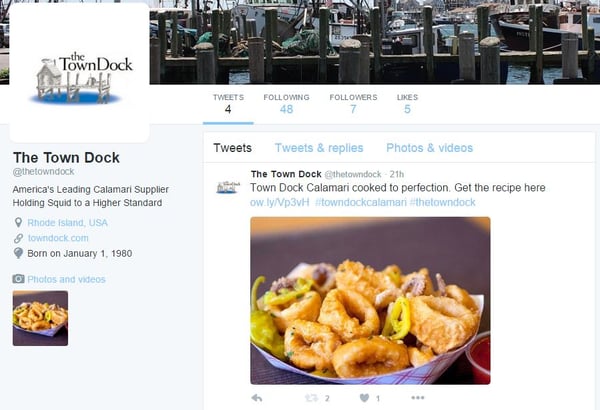 Twitter Page | The Town Dock | Rhode Island