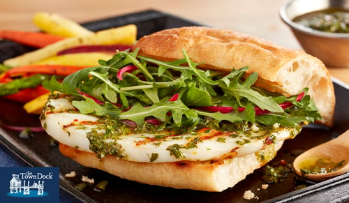 Chimichurri Calamari Steak Sandwich