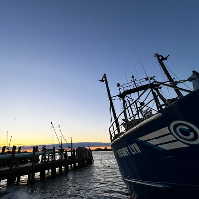 Sunrise at The Town Dock in the Port of Galilee