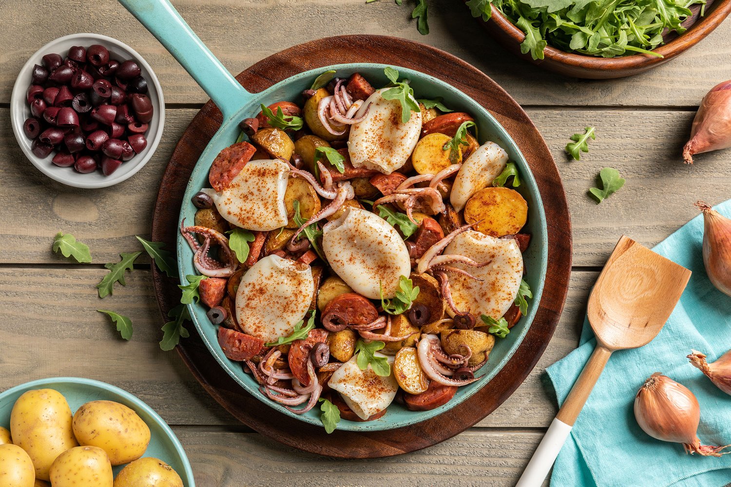 Recipe: Pan Roasted Calamari with Chorizo