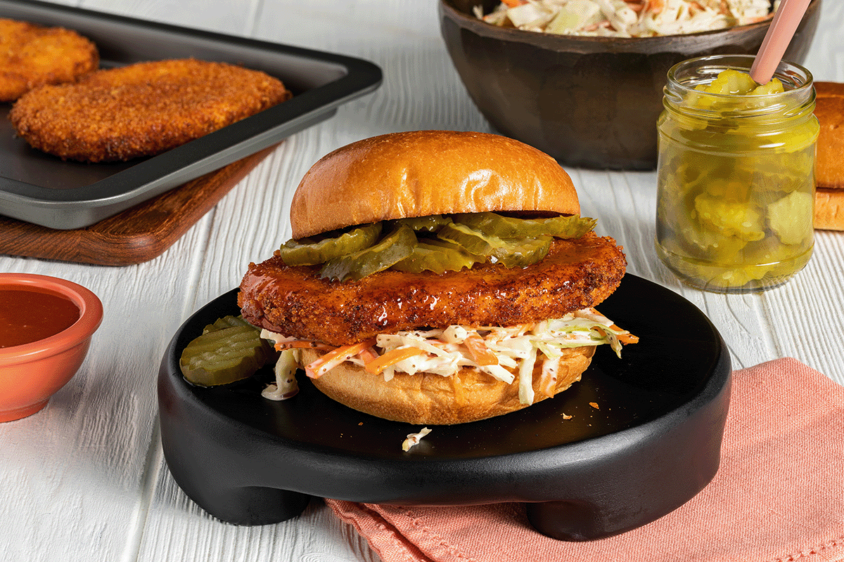 Nashville Hot Calamari Steak Sandwiches