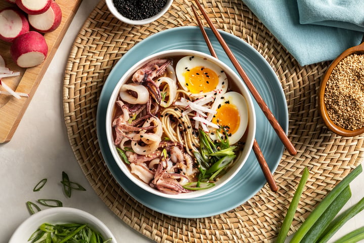 Recipe:&nbsp;Calamari Miso Ramen