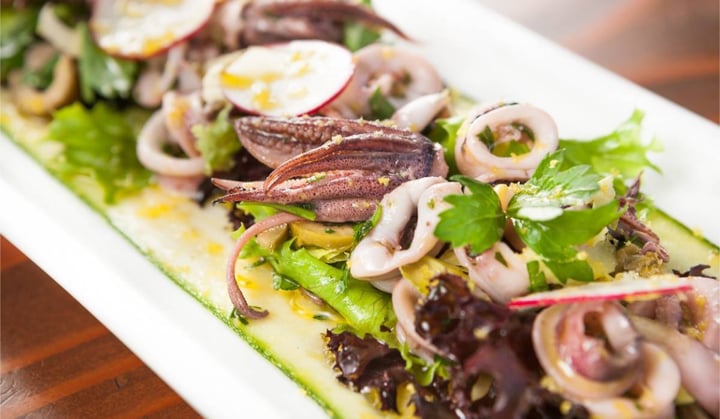 Recipe:&nbsp;Spring Mediterranean Calamari Salad