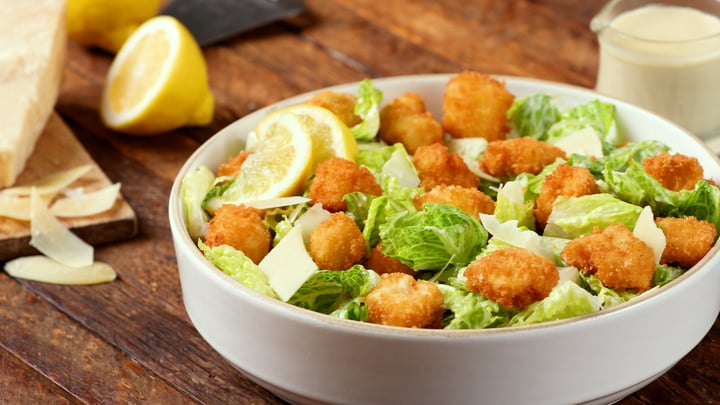 Recipe:&nbsp;Calamari Caesar Salad