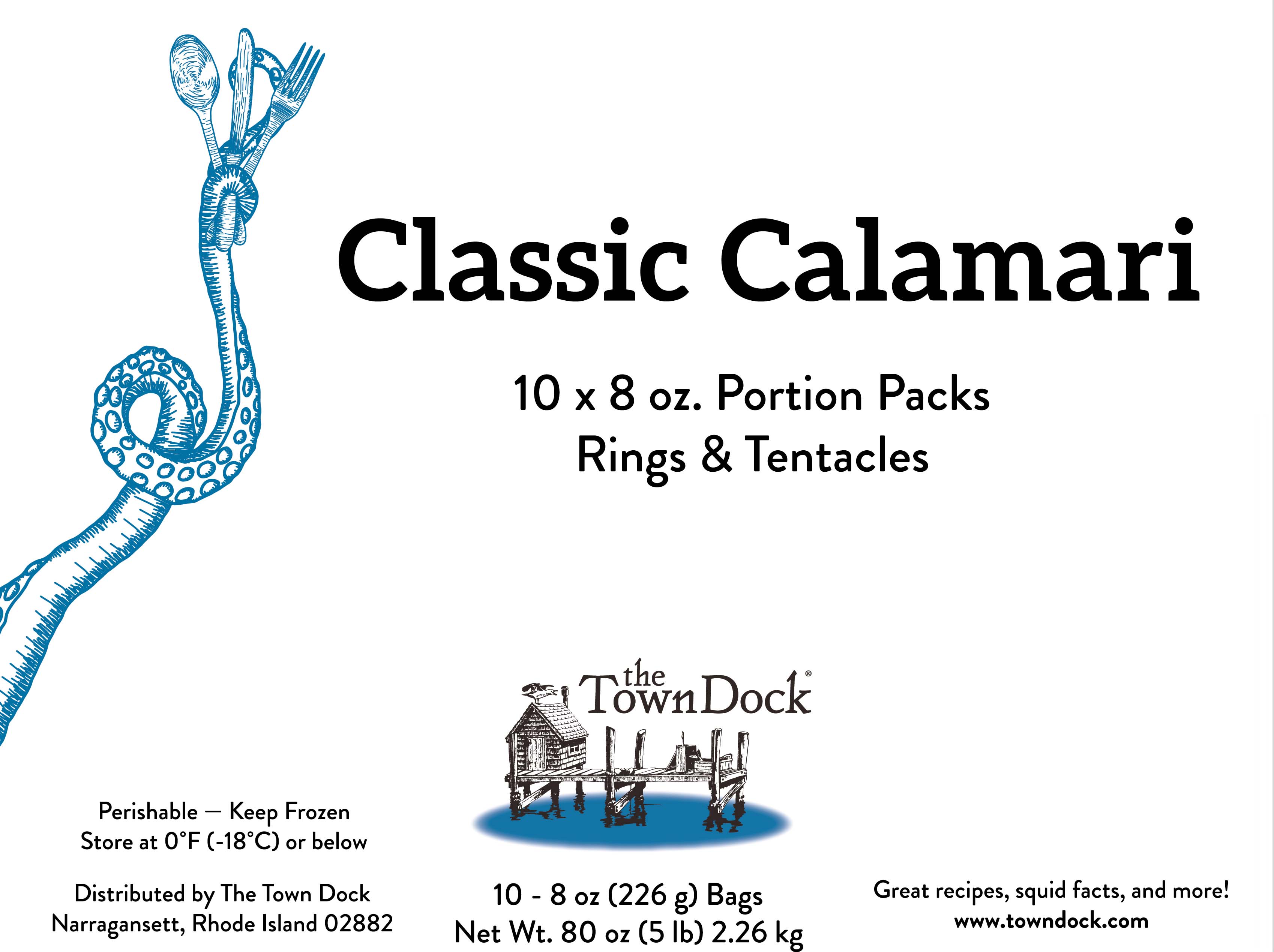 Our Classic Calamari Portion Pack box