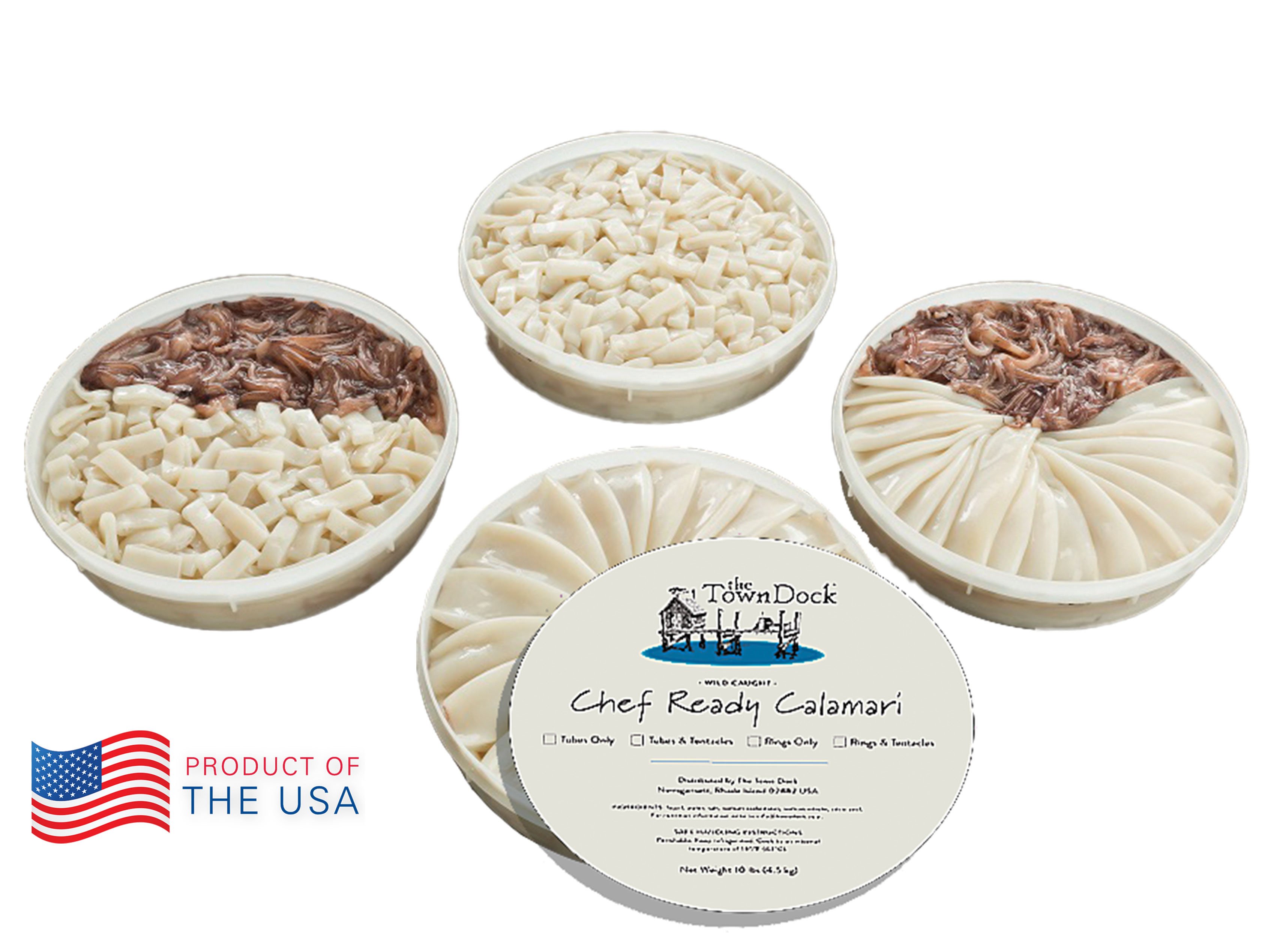 Product of the USA Chef Ready Rounds with Rings, Tubes, Rings & Tentacles, and Tubes & Tentacles