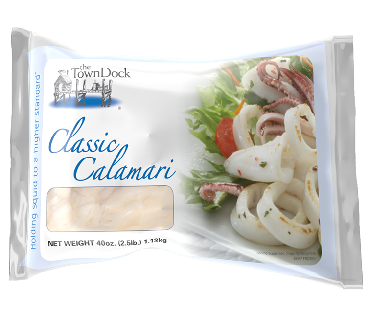 The Town Dock's Classic Calamari foodservice bag