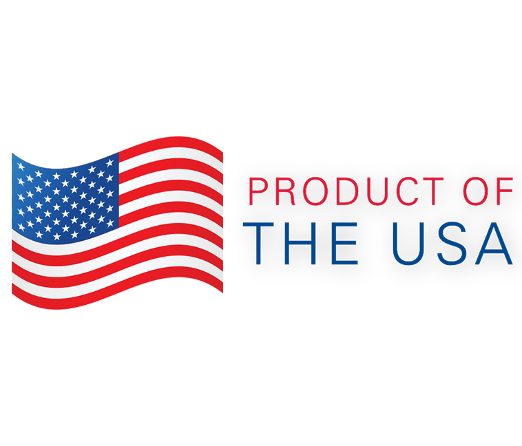 Product of the USA Calamari logo, with USA flag