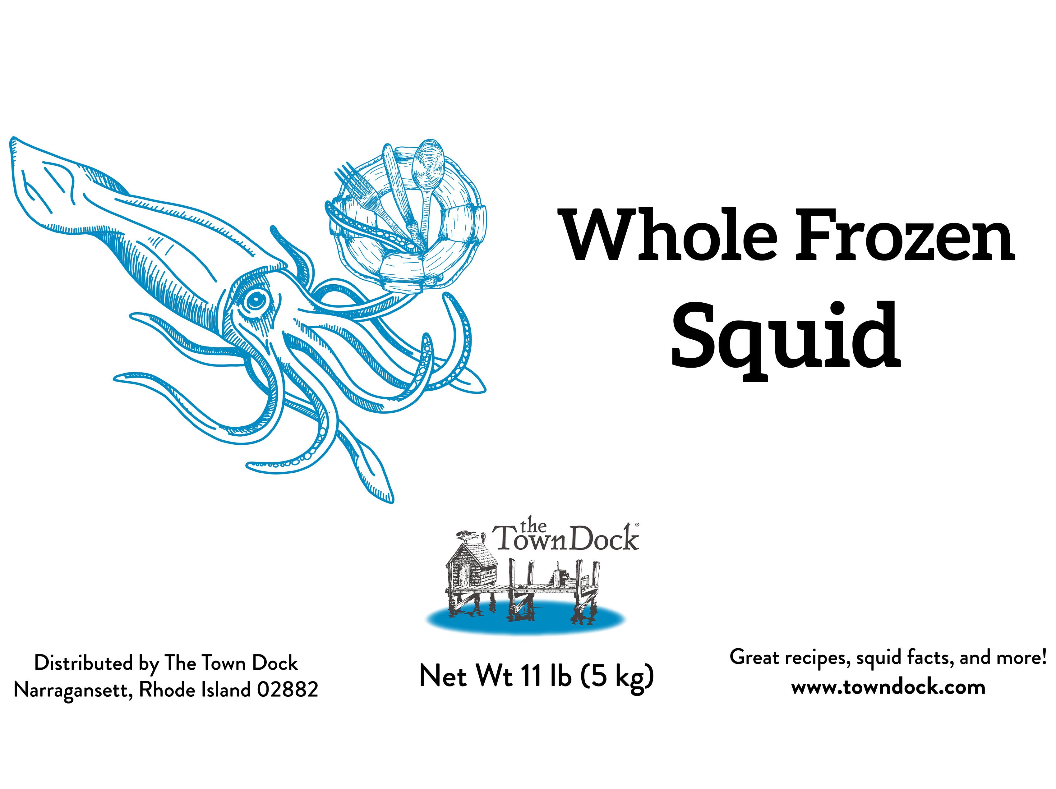 Whole Frozen Squid box